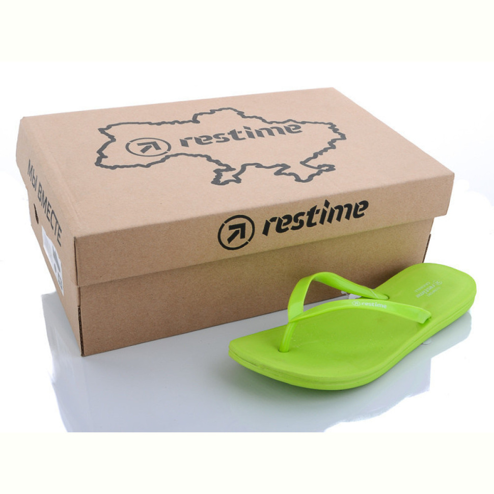 Шлепки Restime MWL20002 salat
