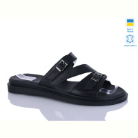 Шлепки Sali 53 чорний к.