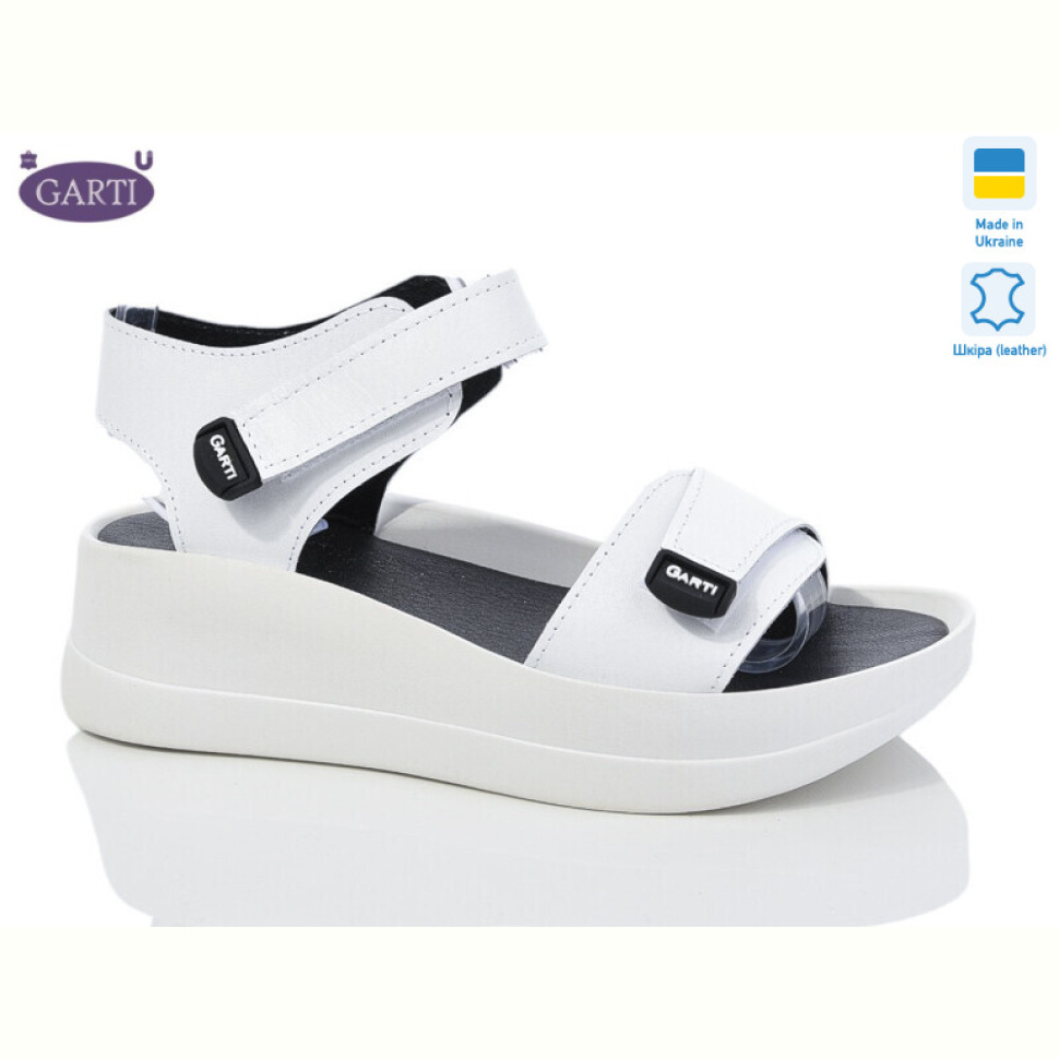 Босоножки Garti 0196 біла шкіра