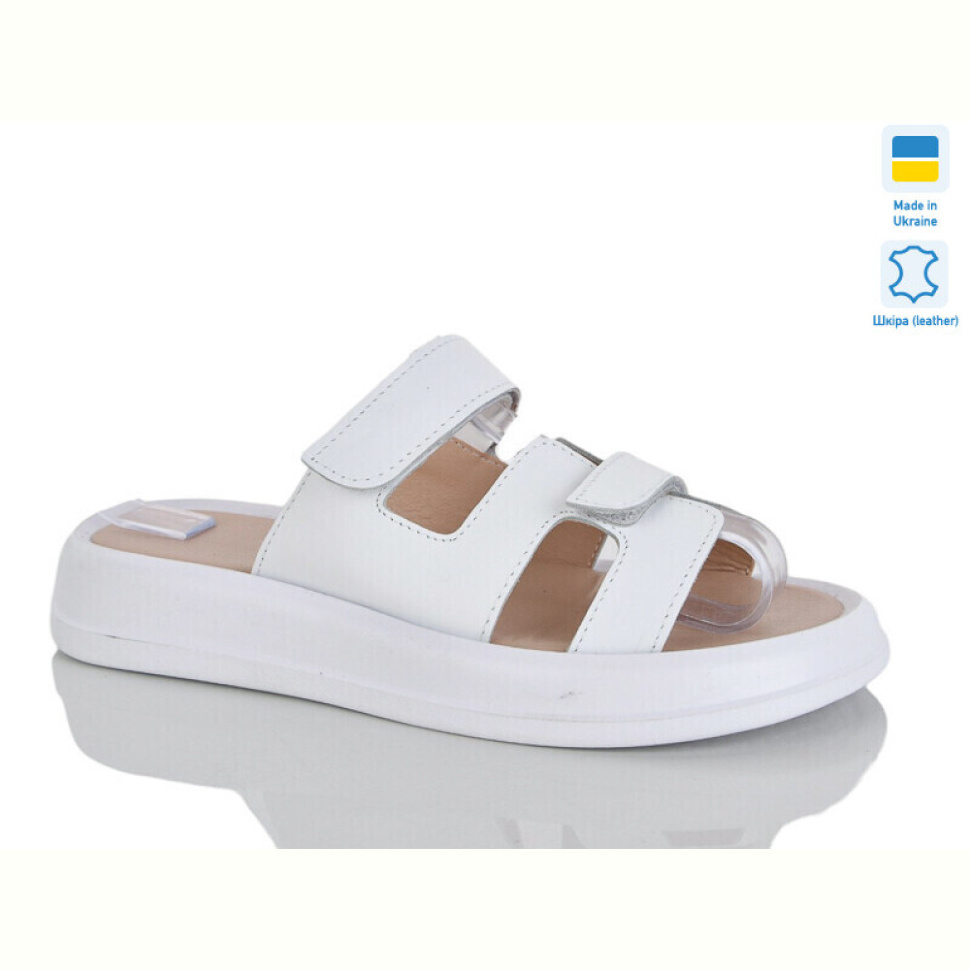 Шлепки Sali 9 білий к.