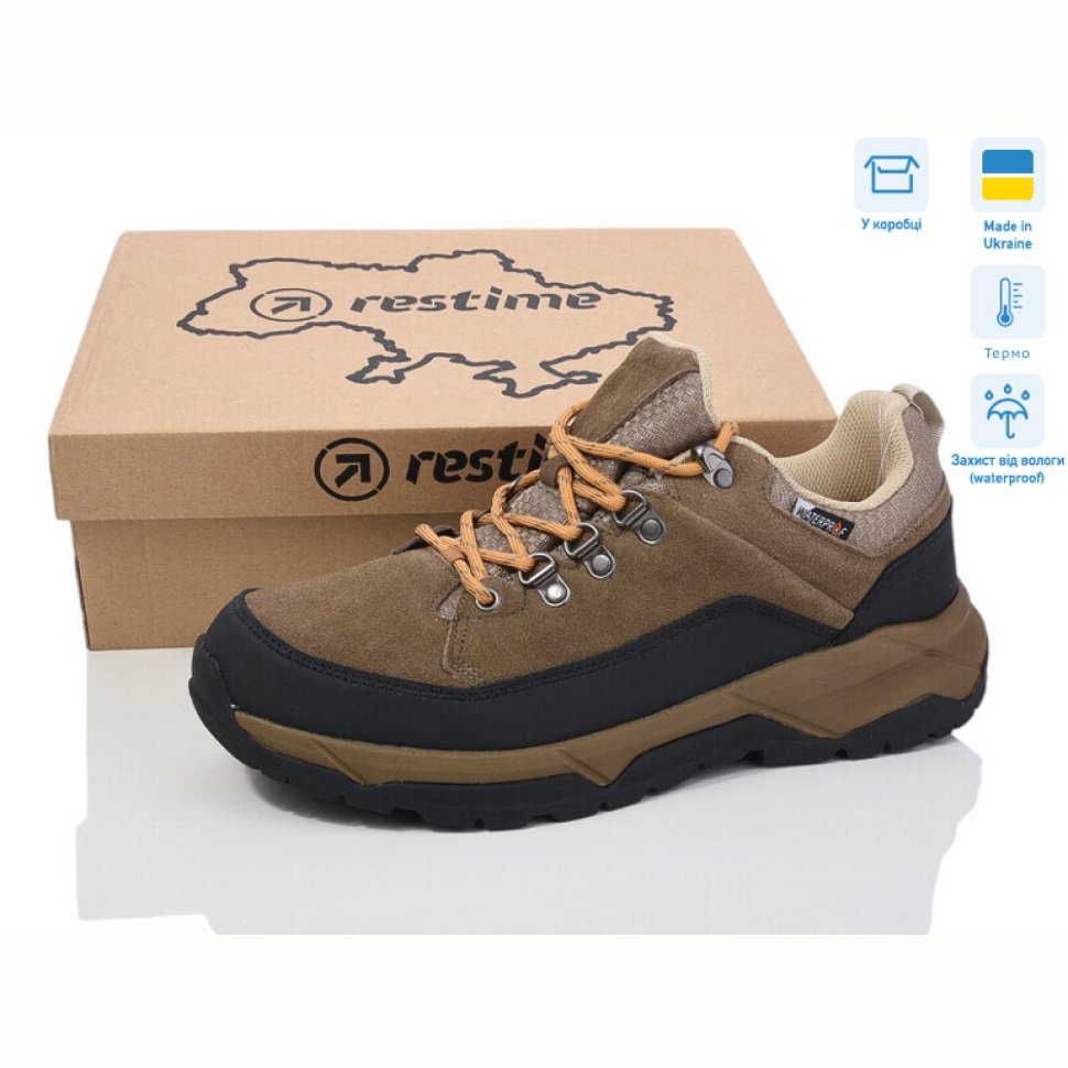 Кроссовки Restime VM024276 khaki термо