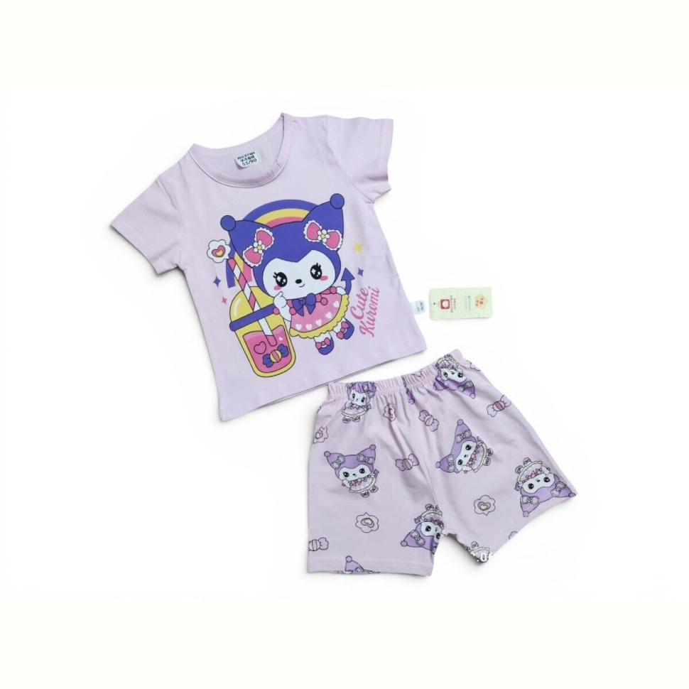 Костюм Kids-modnik N261920 комплект футболка-шорти св.рожевий