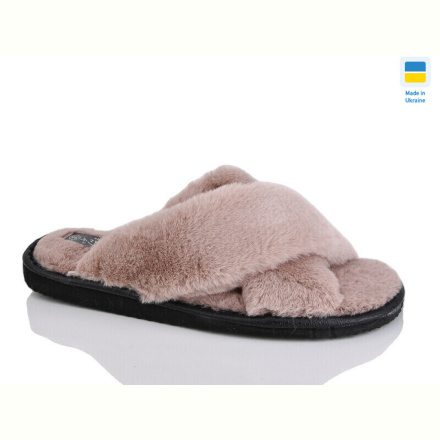 Тапки Lot Shoes Кімнатні хутро бежевий