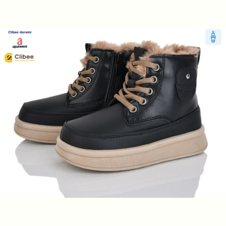 Ботинки Clibee-Doremi HB612 black-khaki