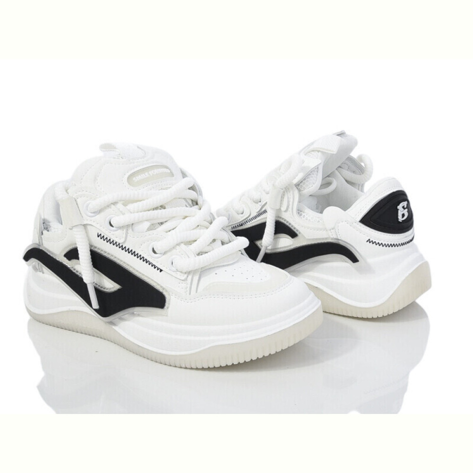 Кроссовки Violeta 136-27 white-black