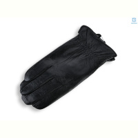Перчатки Королева GN06-03М шкіра махра black