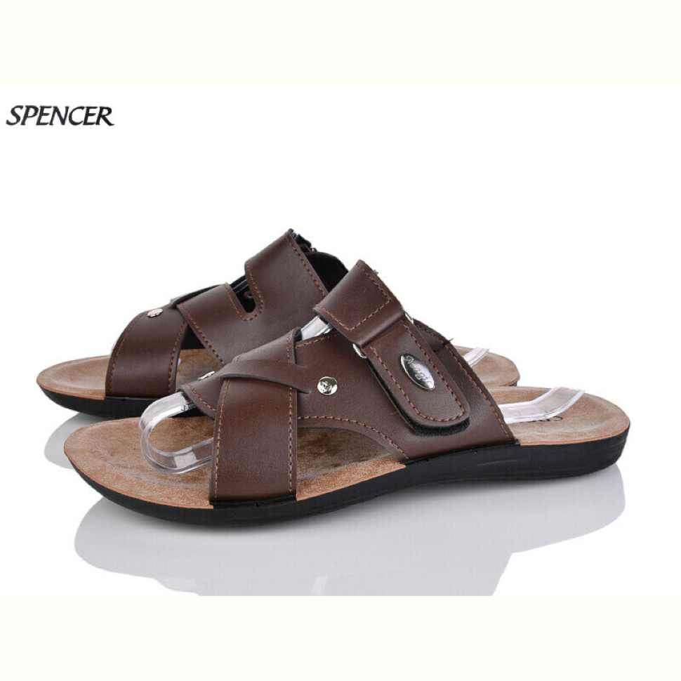 Шлепки Spencer 2402 коричневий