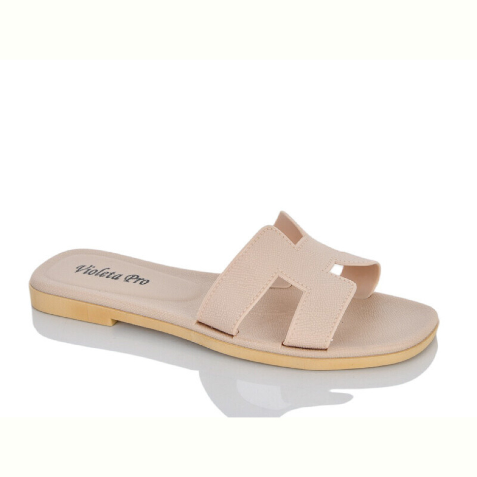 Шлепки Violeta 8-503 beige