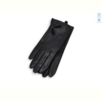 Перчатки Королева 0613 шкіра кози вовна black