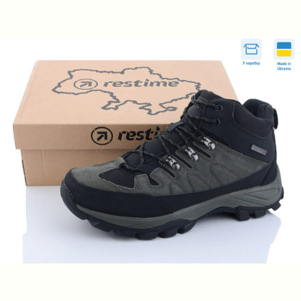 Ботинки Restime PMZ23605 khaki-black