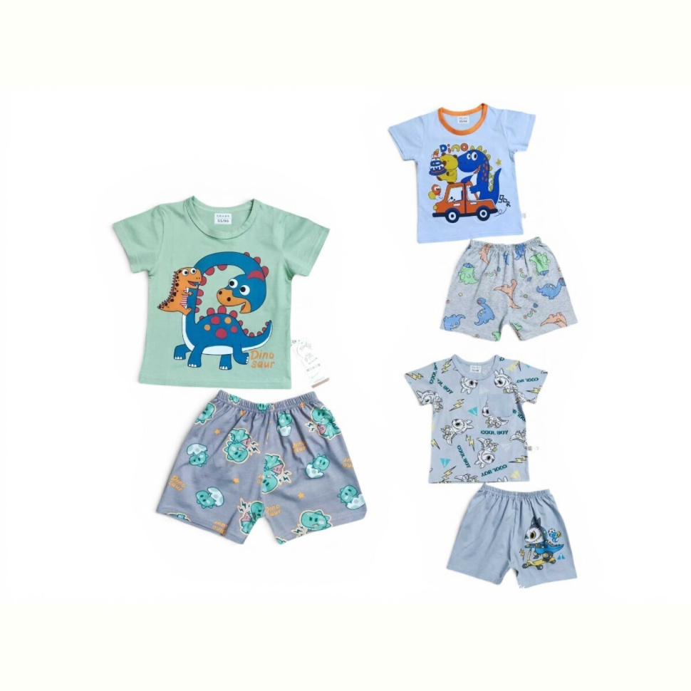 Костюм Kids-modnik 2619-1 комплект футболка-шорти mix (90)