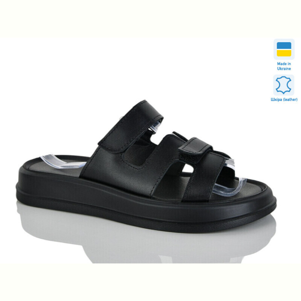 Шлепки Sali 9 чорний к.