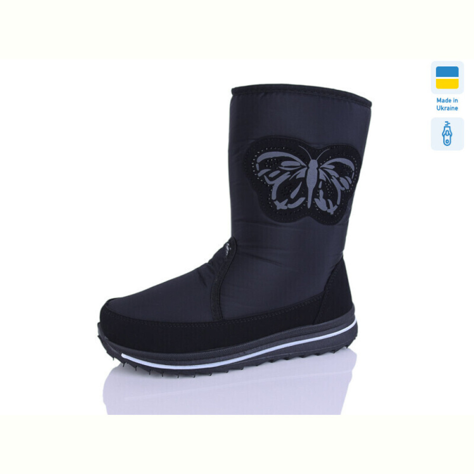 Дутики Progress Прогрес Ж 3134 чорний Дутики Progress Прогрес Ж 3134 чорний