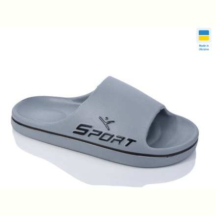 Шлепки Inblue N107 т.сірий