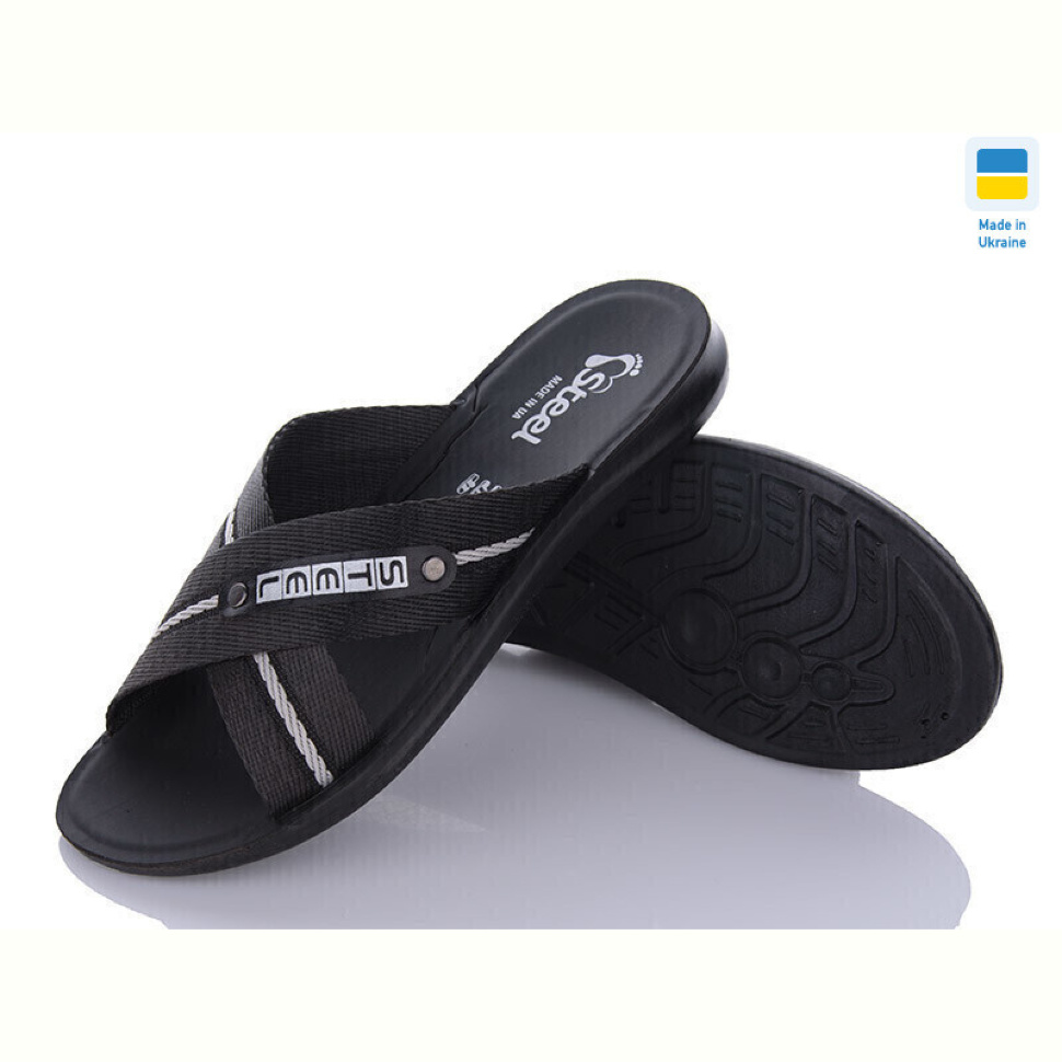 Шлепки DeMur TRK2026-2-007 чорний-білий Шлепки DeMur TRK2026-2-007 чорний-білий