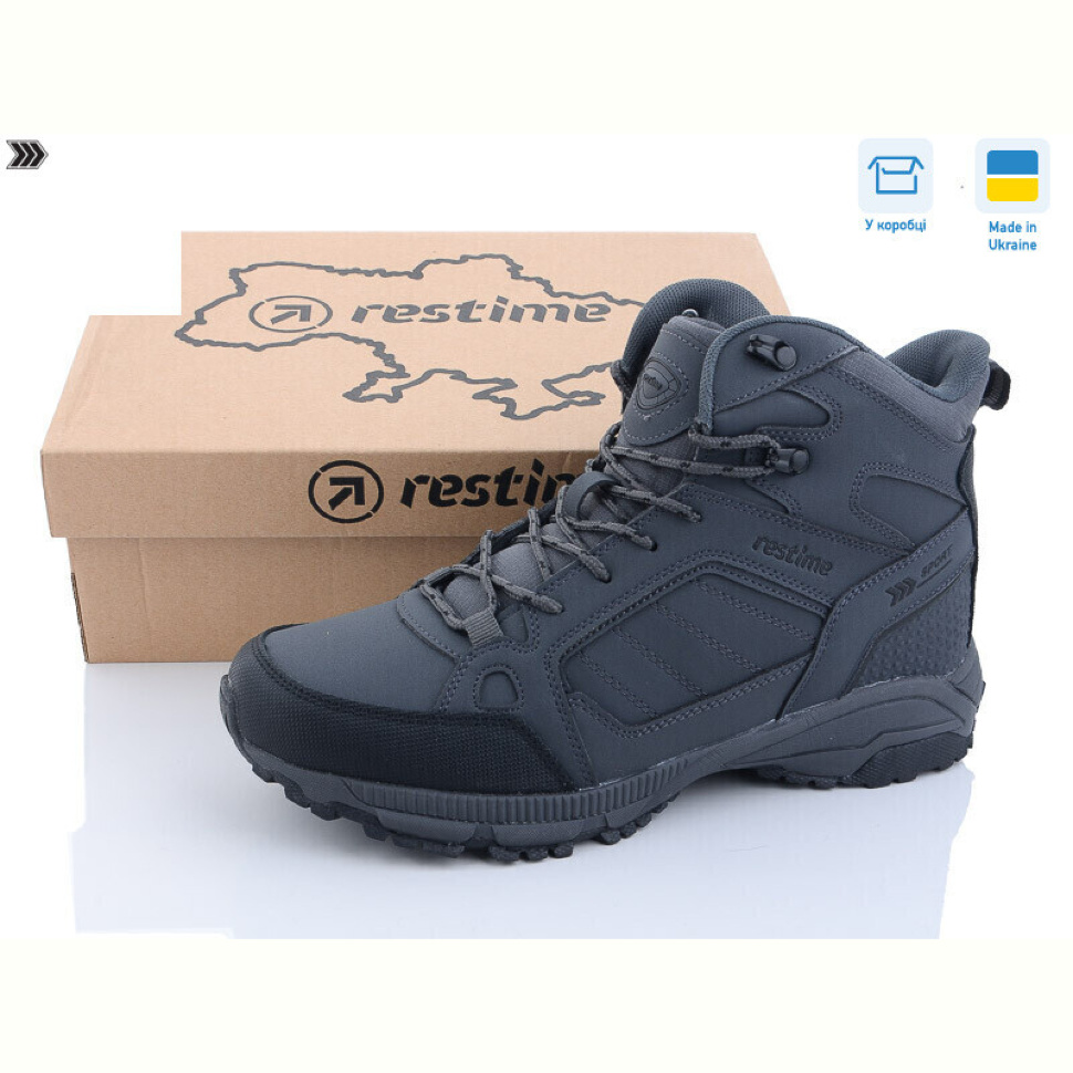 Ботинки Restime PMZ23606 grey