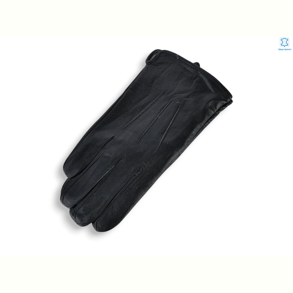 Перчатки Королева GN06-0542М шкіра махра black