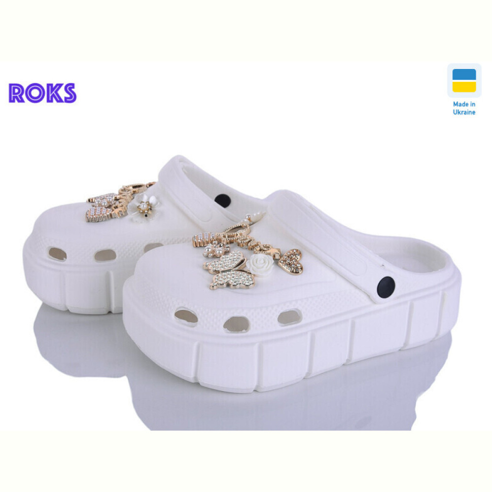Кроксы Roks 152-2-9 білий