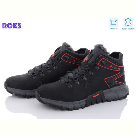 Ботинки Roks 550 чорний-червоний