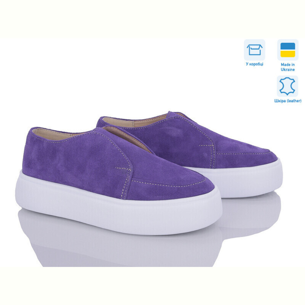 Слипоны G-Aira 604 фіолет з.