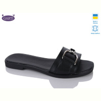 Шлепки Garti 49 чорна шкіра