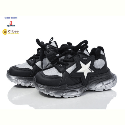 Кроссовки Clibee-Doremi Y610B black фліс