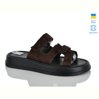 Шлепки Sali 9 коричн.з.