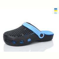 Кроксы Lot Shoes N302 чорний-бірюза