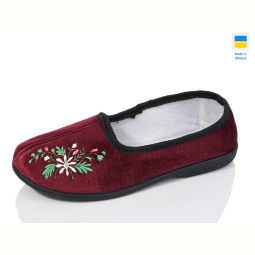 Тапки Inblue 037 бабушка бордо