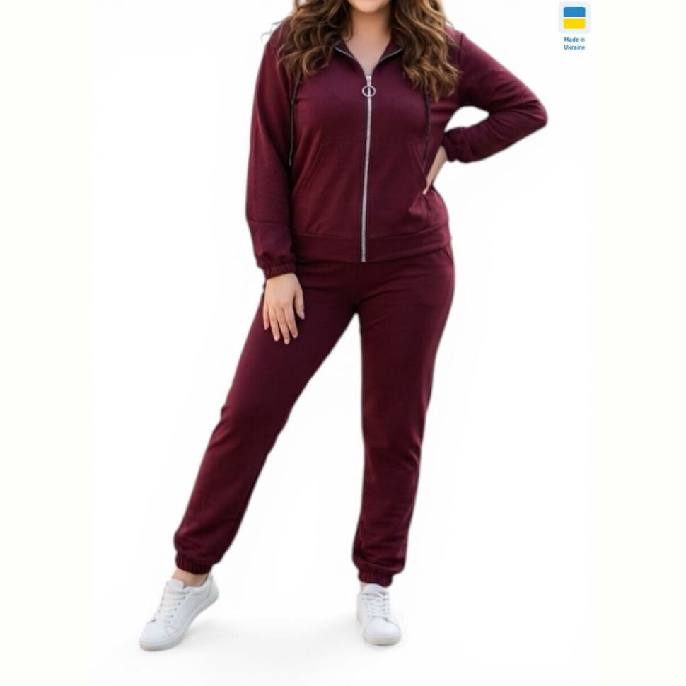 Спортивный костюм Sport style 53 бордовий