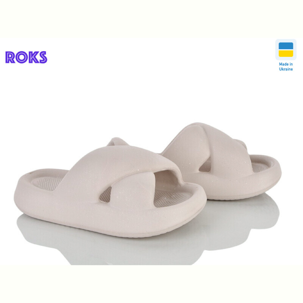 Шлепки Roks 138 бежевий
