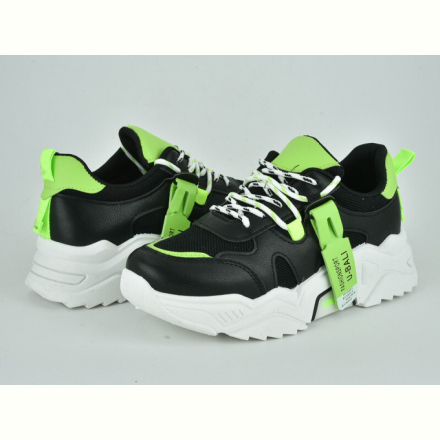 Кроссовки Violeta 80-64 black-green