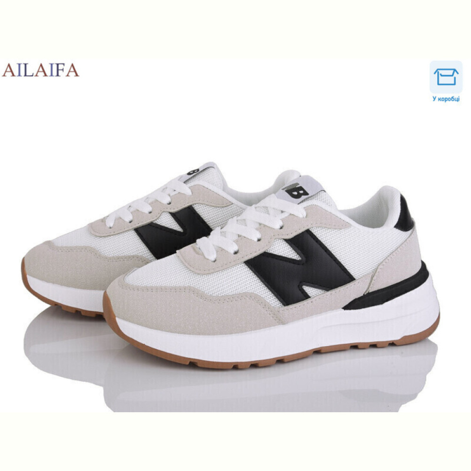 Кроссовки Ailaifa N07 white-black Кроссовки Ailaifa N07 white-black