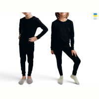 Термобелье Sport style Підліткова термобілизна без наката чорний