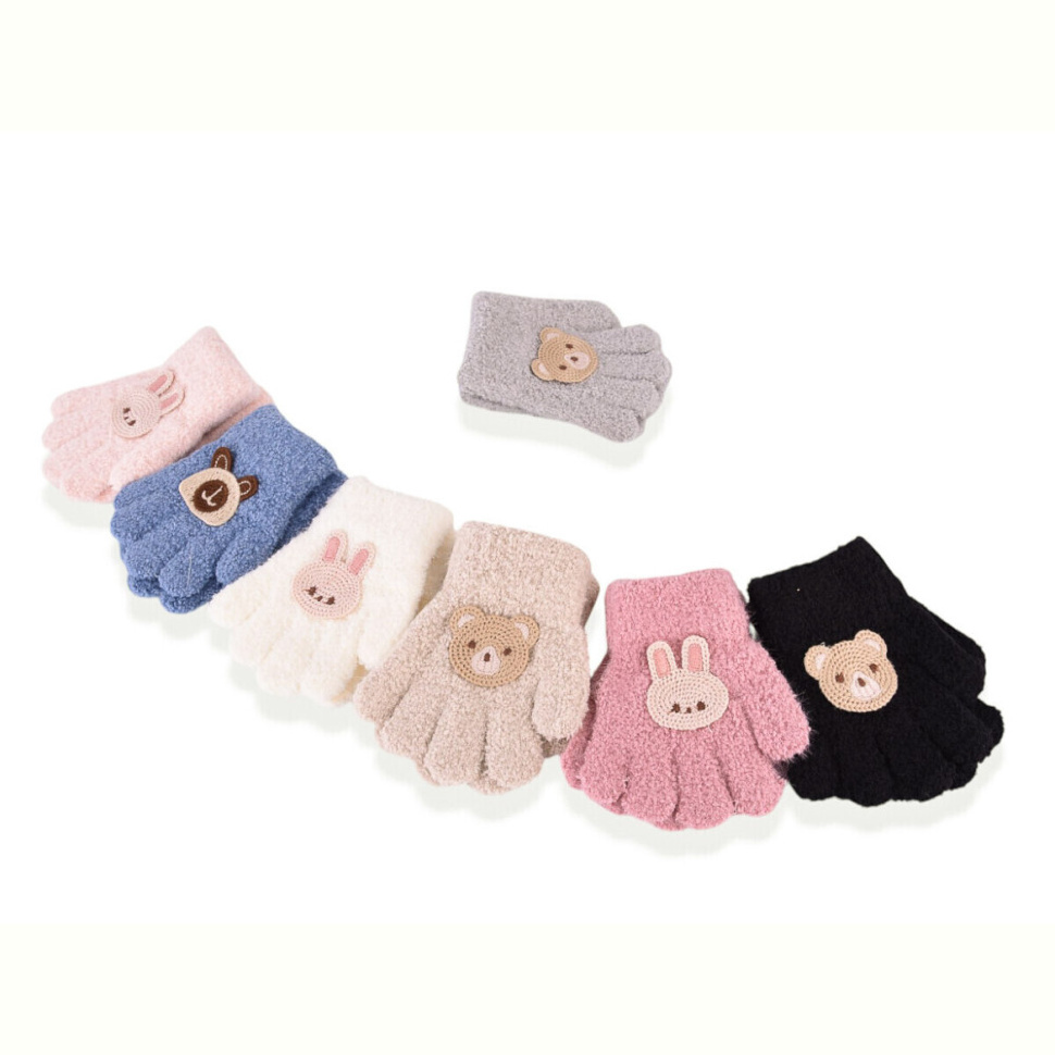 Перчатки Королева 5201 (тедди) mix