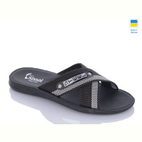 Шлепки DeMur TRK2026-2-007 чорний-сірий