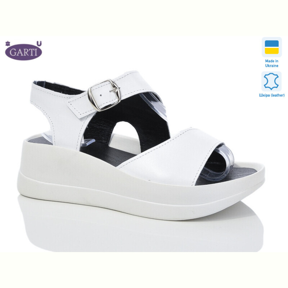 Босоножки Garti 2138 біла шкіра