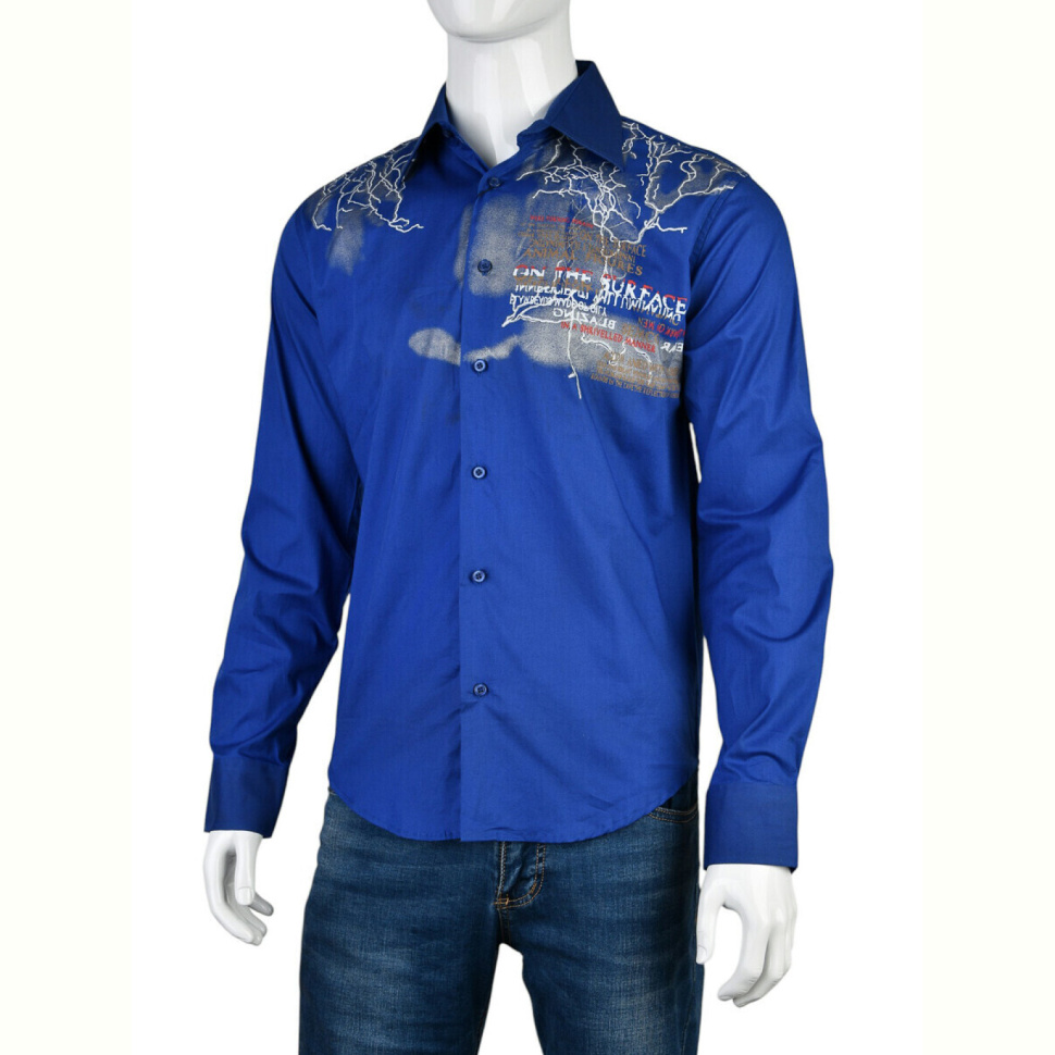 Рубашка Obuvok JI0931 (12527) blue