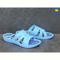 Шлепки Golden Lion Микки голубой
