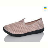 Слипоны Inblue S18 сітка беж чорна. под