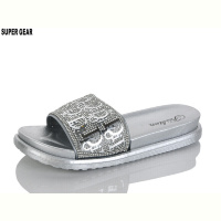Шлепки Super Gear 02-888 silver