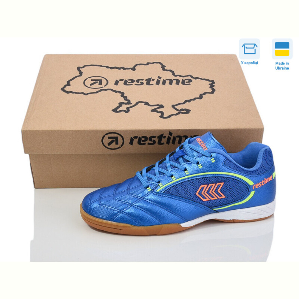 Футбольная обувь Restime DW024139 royal-lime