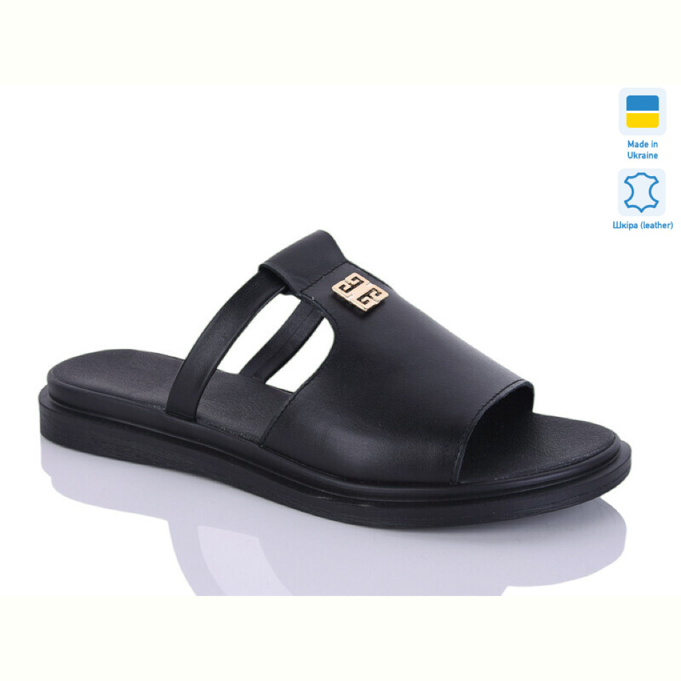 Шлепки Sali 14 чорний к.