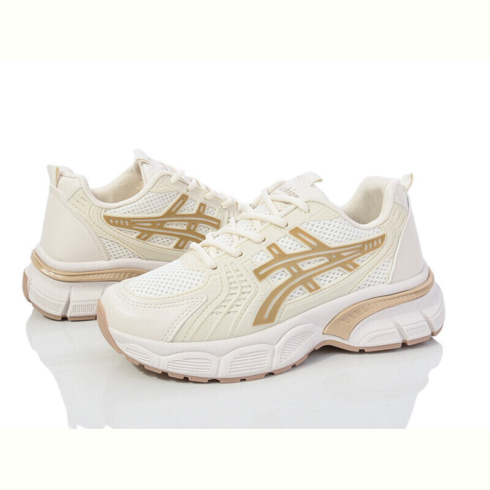 Кроссовки Violeta HD42(172-37) beige-hkaki