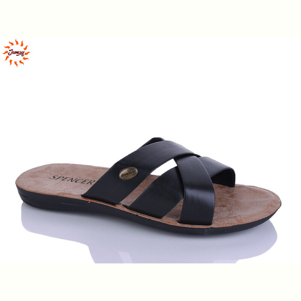 Шлепки Jumay SP 3 смужки чорний