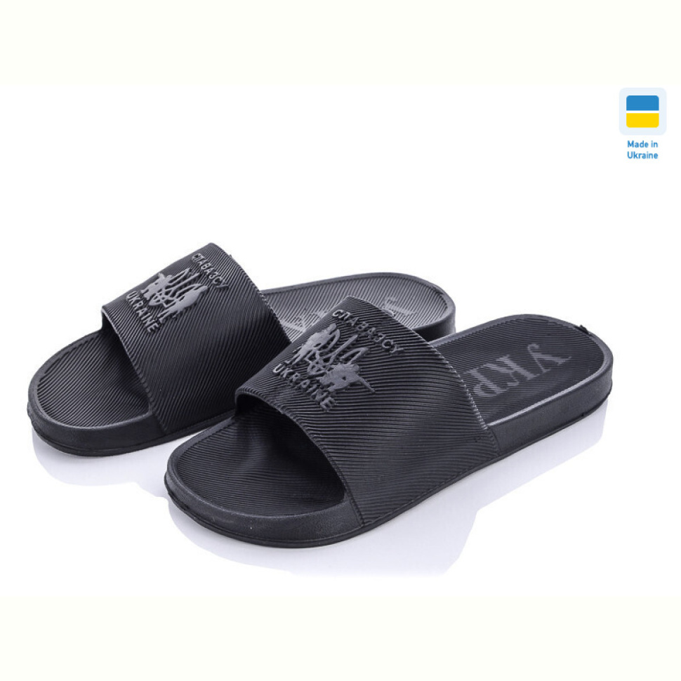 Шлепки Vladimir DS Укр П40 чорний Шлепки Vladimir DS Укр П40 чорний