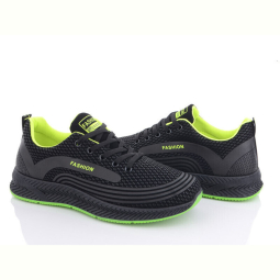 Кроссовки Violeta 197-144 black-green