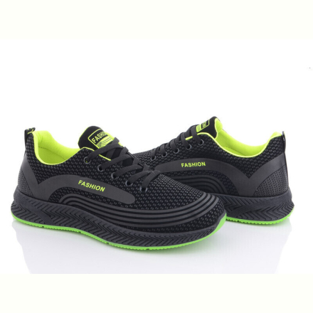 Кроссовки Violeta 197-144 black-green