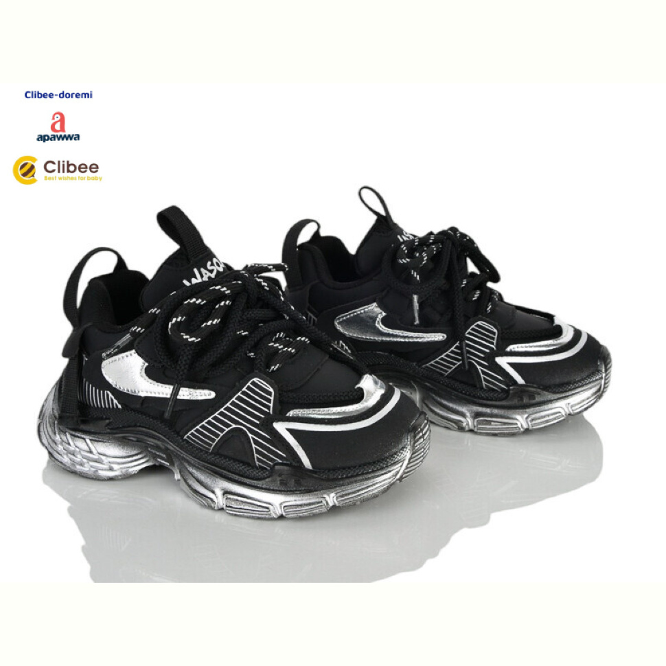Кроссовки Clibee-Doremi AS866517-1 black-silver Кроссовки Clibee-Doremi AS866517-1 black-silver