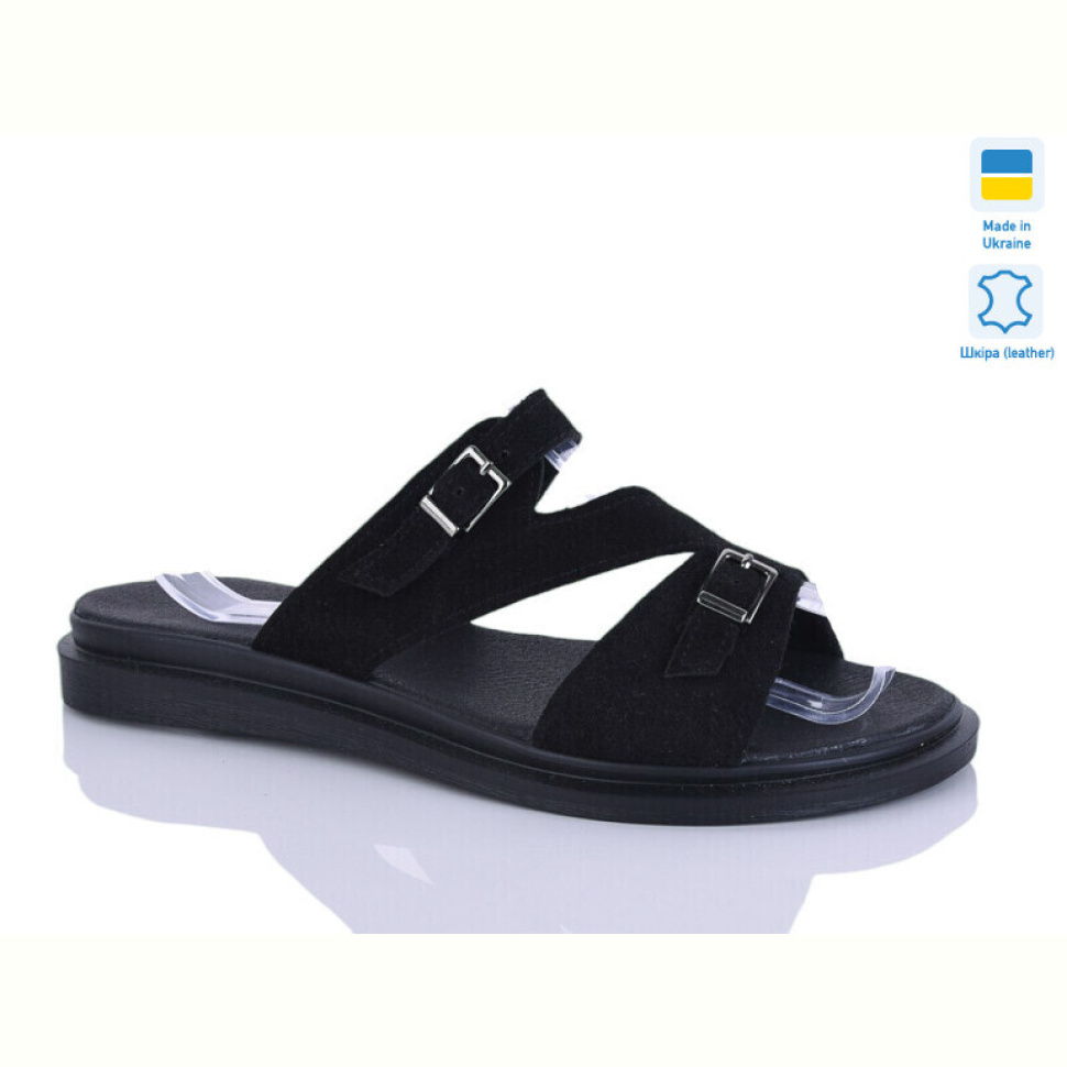 Шлепки Sali 53 чорний з.